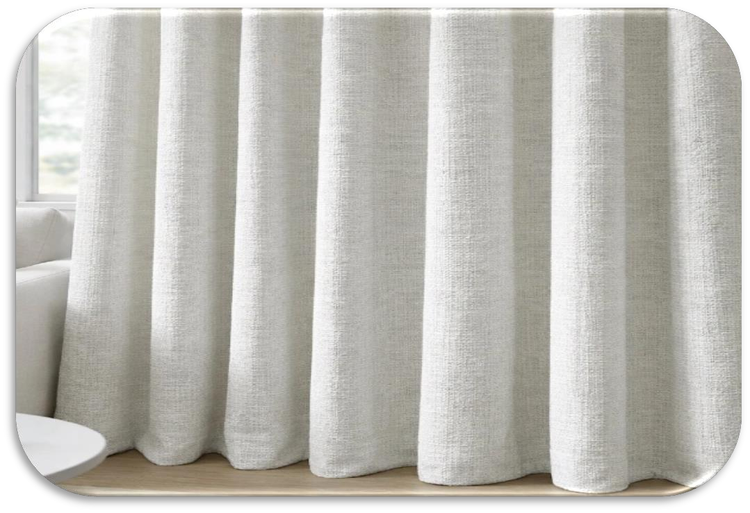 Draping curtain and table linen fabrics